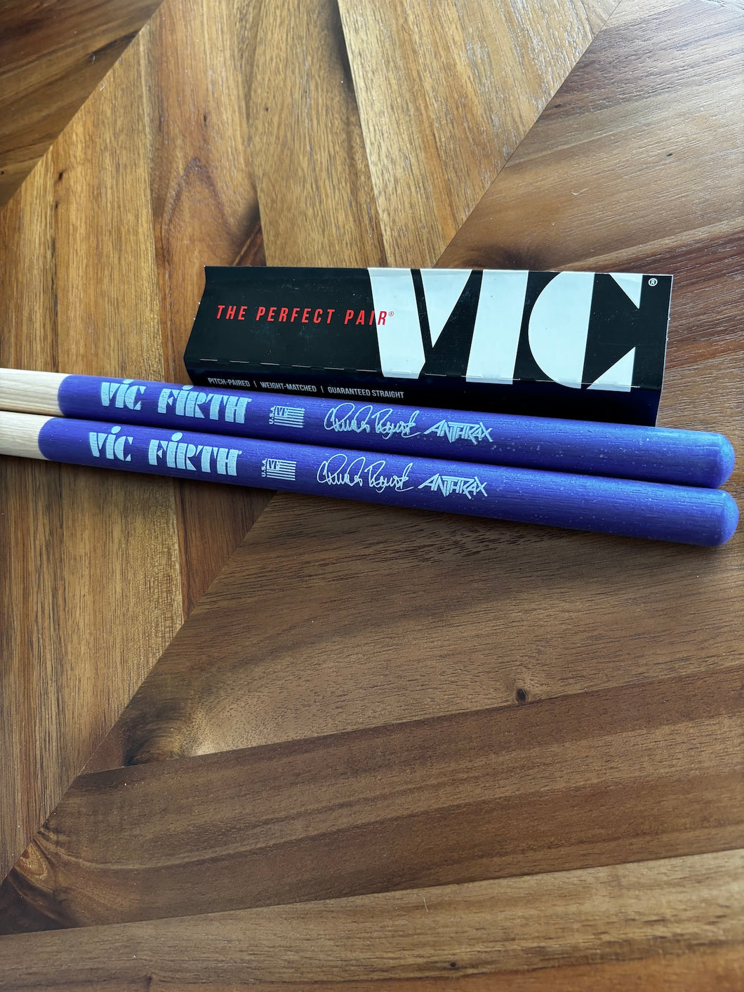 ANTHRAX Vic Firth Charlie Benante Signature Sticks Purple